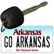 Go Arkansas Novelty Metal Key Chain KC-12642