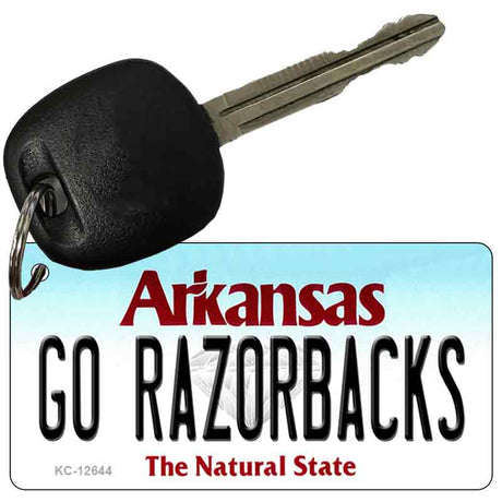 Go Razorbacks Novelty Metal Key Chain KC-12644