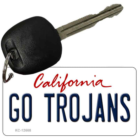 Go Trojans Novelty Metal Key Chain KC-12668