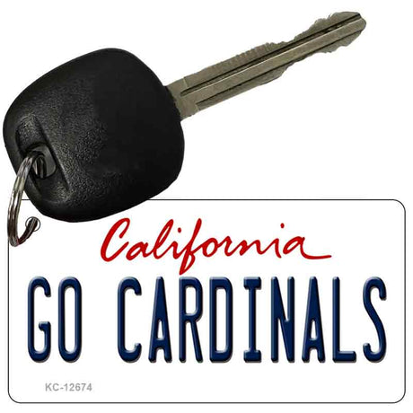 Go Cardinals Novelty Metal Key Chain KC-12674