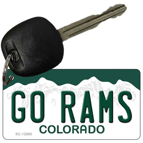 Go Rams Novelty Metal Key Chain KC-12685