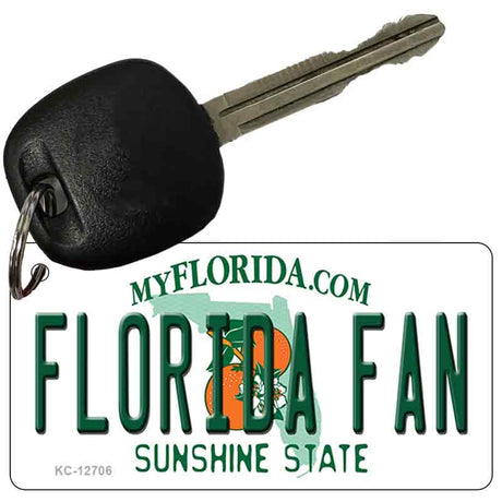 Florida Fan Novelty Metal Key Chain KC-12706