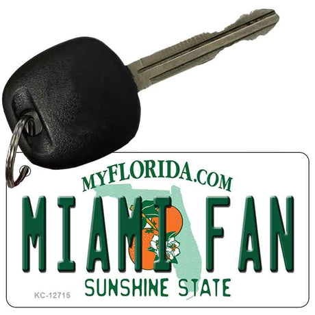 Miami Fan Novelty Metal Key Chain KC-12715