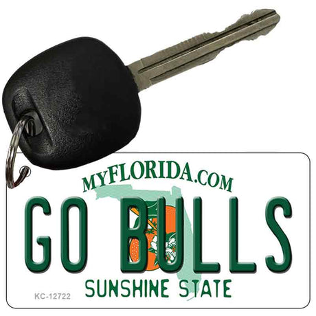 Go Bulls Novelty Metal Key Chain KC-12722