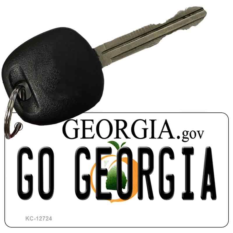 Go Georgia Novelty Metal Key Chain KC-12724