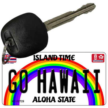 Go Hawaii Novelty Metal Key Chain KC-12729