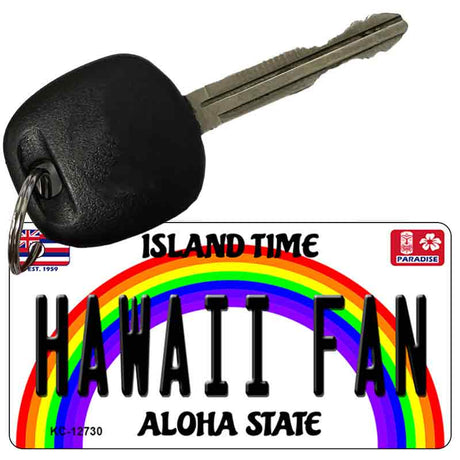 Hawaii Fan Novelty Metal Key Chain KC-12730