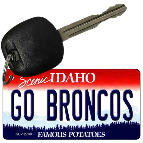 Go Broncos Novelty Metal Key Chain KC-12738