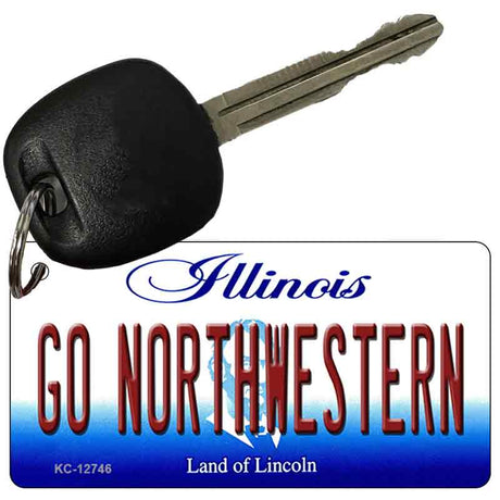 Go Northwestern Novelty Metal Key Chain KC-12746