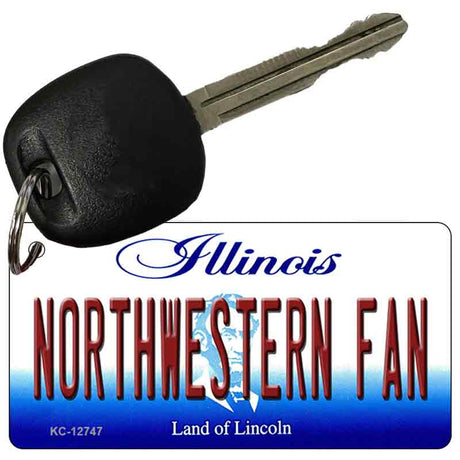 Northwestern Fan Novelty Metal Key Chain KC-12747