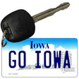 Go Iowa Novelty Metal Key Chain KC-12765