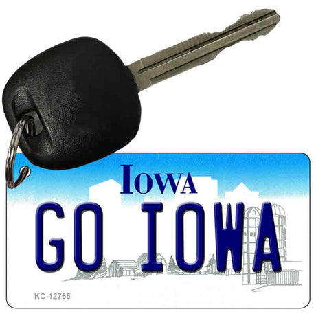 Go Iowa Novelty Metal Key Chain KC-12765