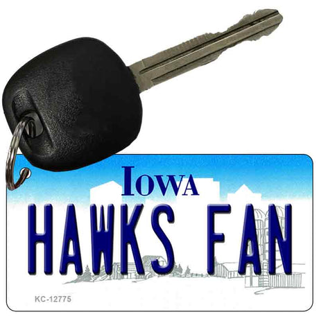 Hawks Fan Novelty Metal Key Chain KC-12775