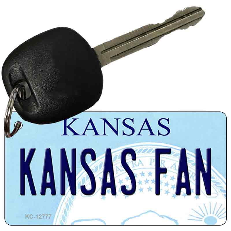 Kansas Fan Novelty Metal Key Chain KC-12777