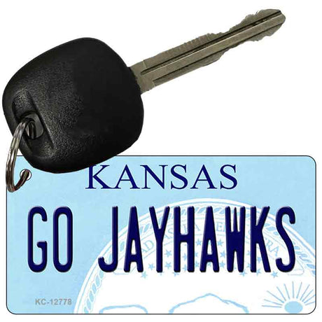 Go Jayhawks Novelty Metal Key Chain KC-12778