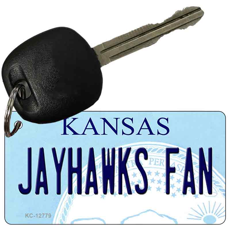 Jayhawks Fan Novelty Metal Key Chain KC-12779