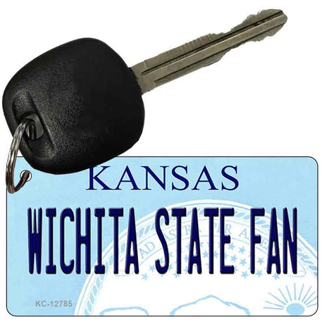 Wichita State Fan Novelty Metal Key Chain KC-12785