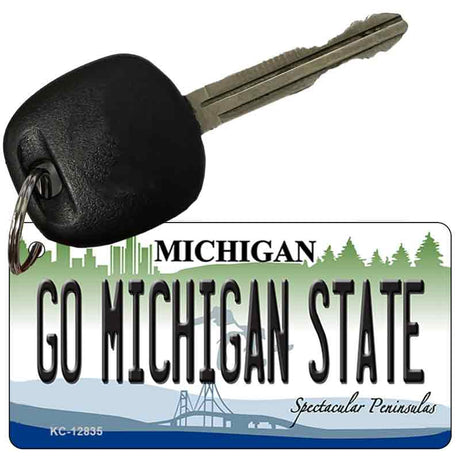 Go Michigan Statte Novelty Metal Key Chain KC-12835