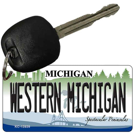 Western Michigan Novelty Metal Key Chain KC-12839