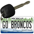 Go Broncos Novelty Metal Key Chain KC-12843