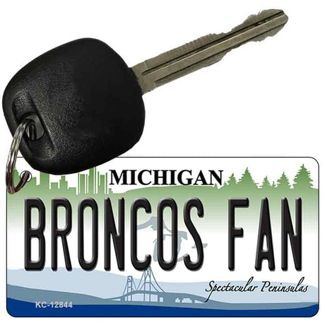 Broncos Fan Novelty Metal Key Chain KC-12844