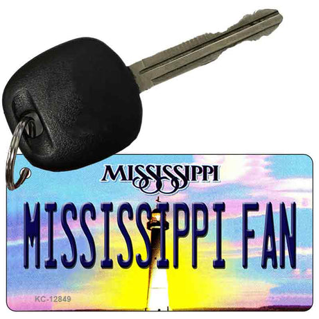 Mississippi Fan Novelty Metal Key Chain KC-12849