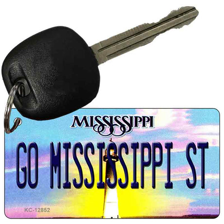 Go Mississippi State Novelty Metal Key Chain KC-12852