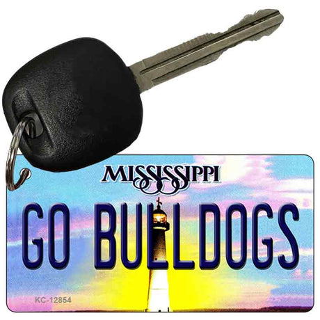 Go Bulldogs Novelty Metal Key Chain KC-12854