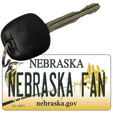 Nebraska Fan Novelty Metal Key Chain KC-12871