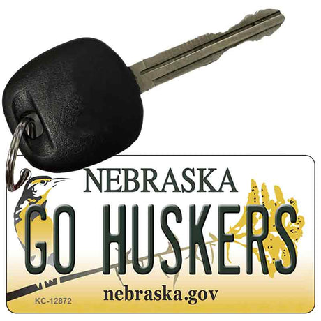 Go Huskers Novelty Metal Key Chain KC-12872