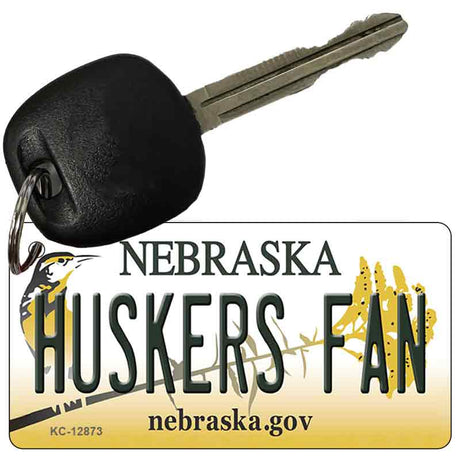 Huskers Fan Novelty Metal Key Chain KC-12873