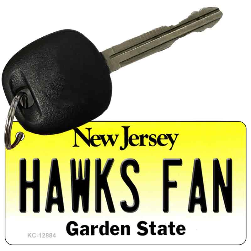 Hawks Fan Novelty Metal Key Chain KC-12884