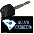 South Carolina State With Flag Novelty Aluminum Key Chain KC-1289