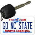 Go North Carolina State Novelty Metal Key Chain KC-12942