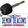 Demon Deacons Novelty Metal Key Chain KC-12948