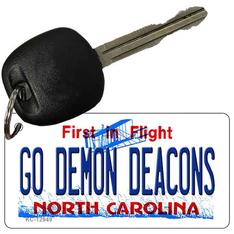 Go Demon Deacons Novelty Metal Key Chain KC-12949