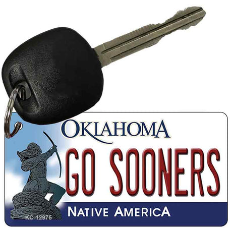 Go Sooners Novelty Metal Key Chain KC-12975