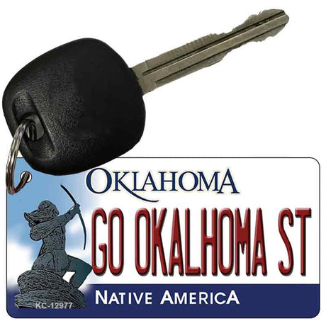 Go Oklahoma State Novelty Metal Key Chain KC-12977