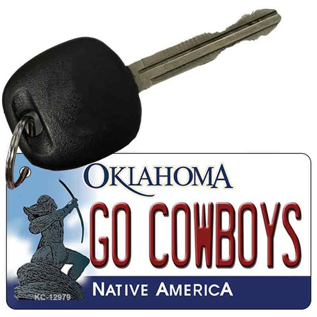 Go Cowboys Novelty Metal Key Chain KC-12979