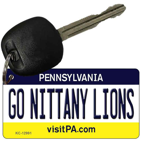 Go Nittany Lions Novelty Metal Key Chain KC-12991