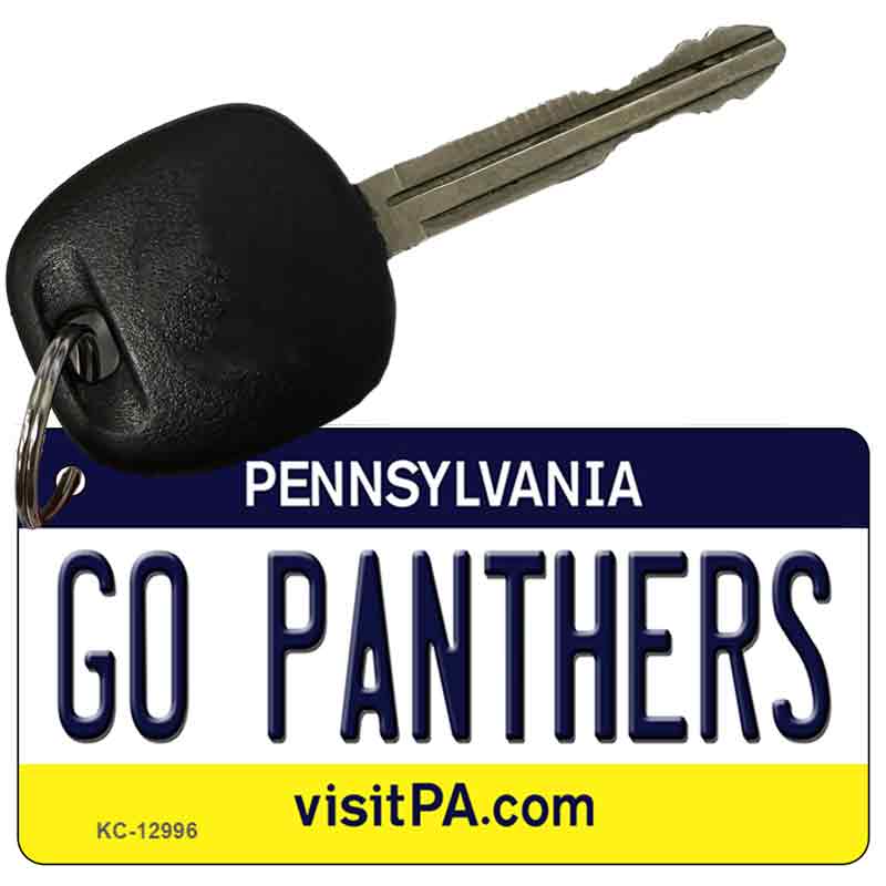 Go Panthers Novelty Metal Key Chain KC-12996