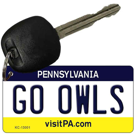 Go Owls Novelty Metal Key Chain KC-13001