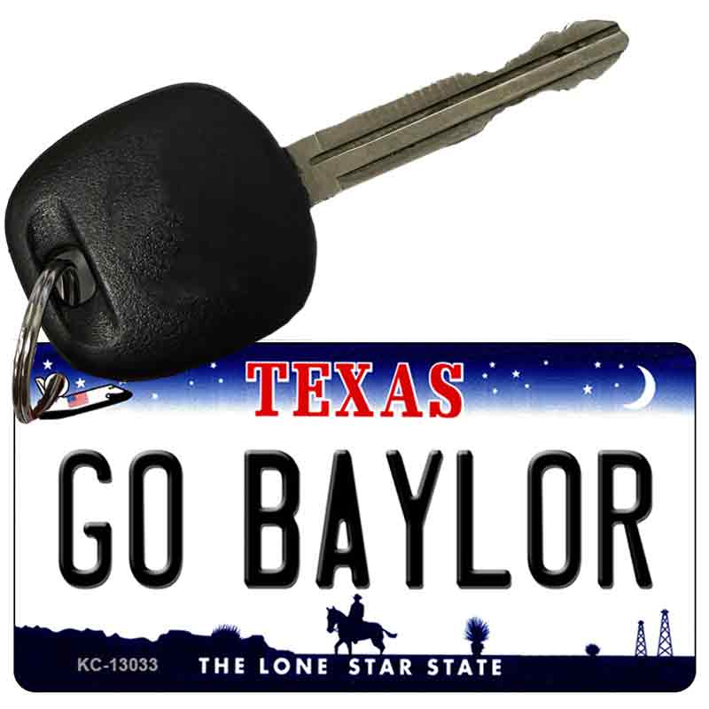 Go Baylor Novelty Metal Key Chain KC-13033