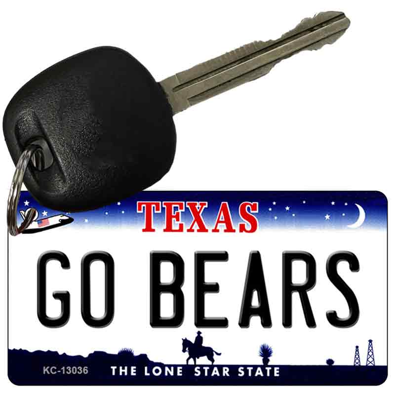 Go Bears Novelty Metal Key Chain KC-13036