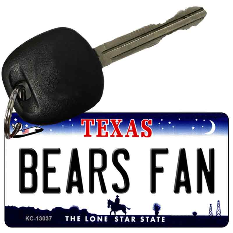 Bears Fan Novelty Metal Key Chain KC-13037