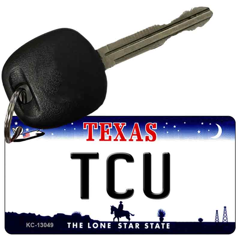 TCU Novelty Metal Key Chain KC-13049