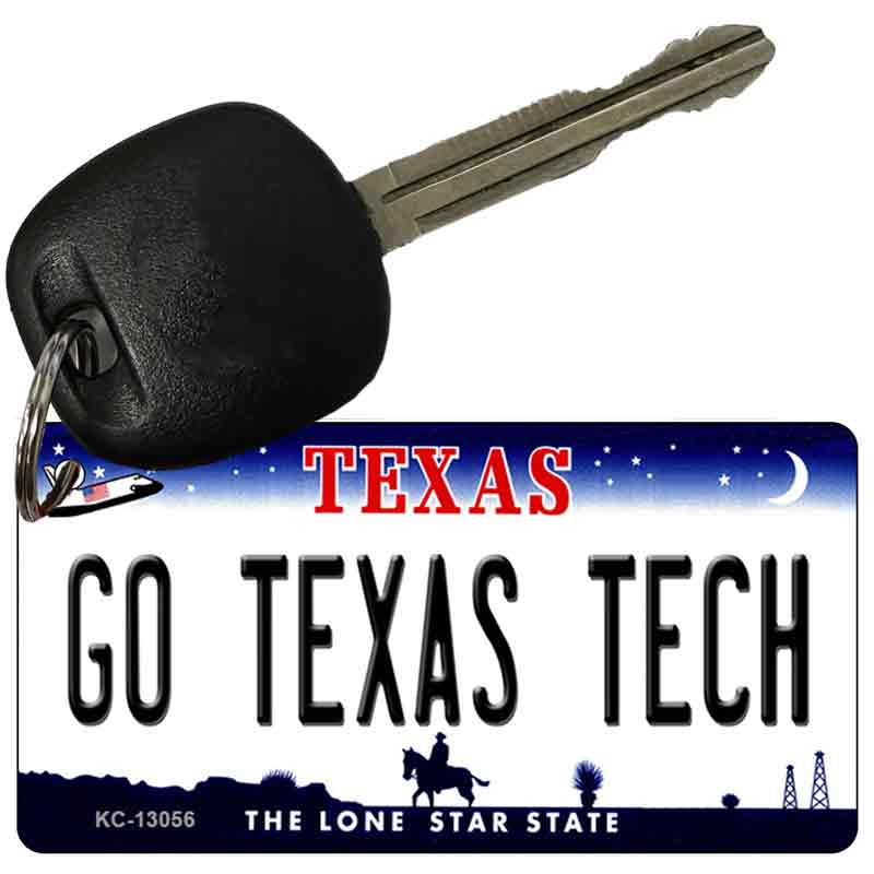 Go Texas Tech Novelty Metal Key Chain KC-13056