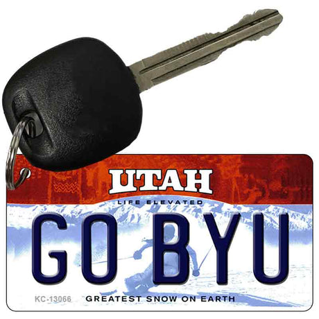 Go BYU Novelty Metal Key Chain KC-13066