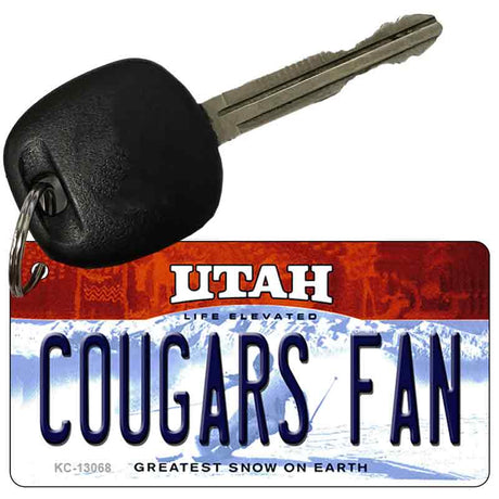 Cougars Fan Novelty Metal Key Chain KC-13068