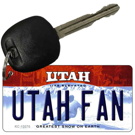 Utah Fan Novelty Metal Key Chain KC-13070